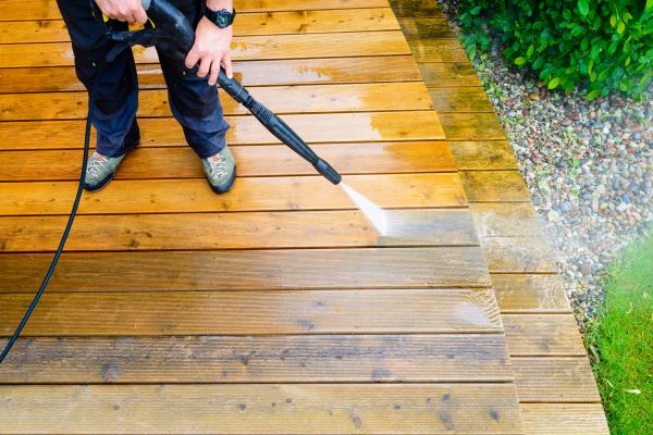 Deck Power Washing in Milton