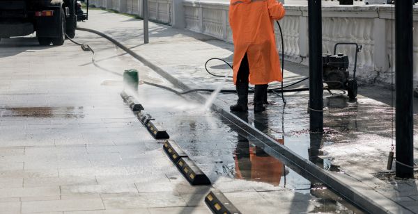 Parking Lot Pressure Washing in Milton