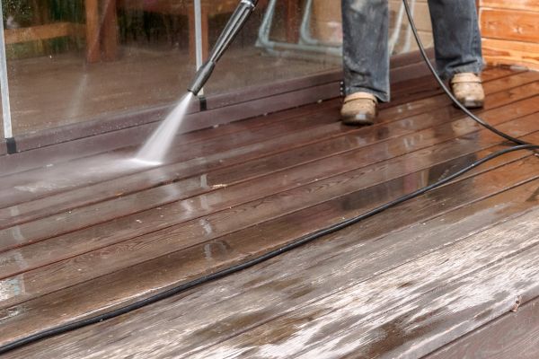Pool Deck Power Washing in Milton