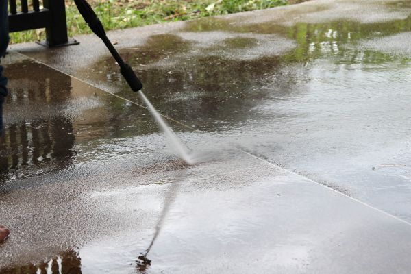 Concrete Deck Cleaning in Milton
